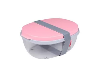 Mepal Lunch Box Plastikowy Dwukomorowy Z Pojemnikiem Na Sos Mepal Salad Różowy 1,9 L - Lunch boxy - miniaturka - grafika 1