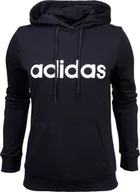 Bluzy damskie - Adidas Bluza damska adidas Essentials Hoodie granatowa H07797 S - miniaturka - grafika 1