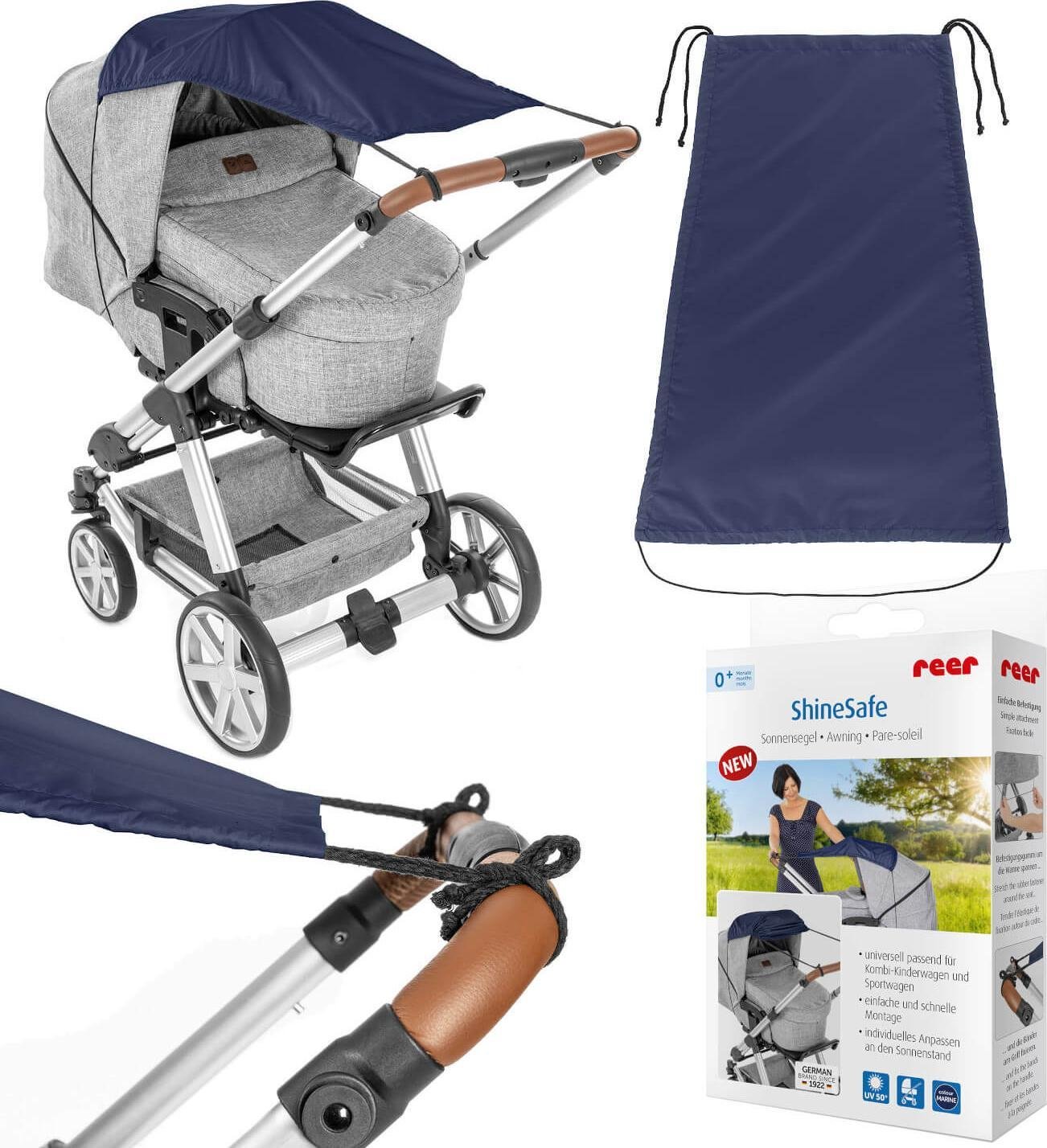 Reer Daszek przeciwsłoneczny do wózka UV UPF 50+ REER