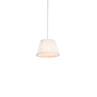 Lampy sufitowe - QAZQA Lampa wisząca retro kremowa 25cm - Plisse - miniaturka - grafika 1