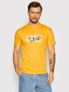 Koszulki męskie - Vans T-Shirt Thorned Ss VN0A5KCM Żółty Regular Fit - grafika 1