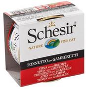 Mokra karma dla kotów - Schesir w galarecie 6 x 85 g Tuńczyk z krewetkami - miniaturka - grafika 1
