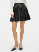 Spódnice - Vero Moda Spódnica z imitacji skóry Naomielly 10316312 Czarny Regular Fit - miniaturka - grafika 1