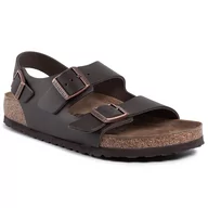 Sandały damskie - Birkenstock Sandały Milano Bs 0034101 Dark Brown - miniaturka - grafika 1