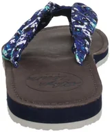 Klapki i japonki damskie - Hilfiger Denim Sea 1C japonki damskie, niebieski - Niebieski Perry Print 2 366-42 EU - miniaturka - grafika 1
