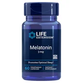 Układ nerwowy - Life Extension LIFE EXTENSION Melatonin 3mg (Melatonina) 60 kapsułek wegetariańskich - miniaturka - grafika 1