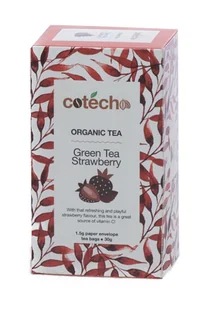 Herbata zielona Cotecho Green Tea Strawberry 20x1,5g - Herbata Herbata zielona Cotecho Green Tea Strawberry 20x1,5g - Herbata - miniaturka - grafika 1