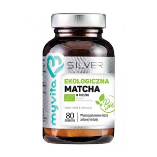 MYVITA MYVITA SILVER EKOLOGICZNA MATCHA PROSZEK BIO 80G - Suplementy naturalne - miniaturka - grafika 1
