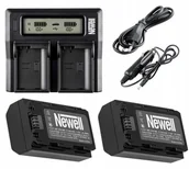 Ładowarki i akumulatory - Zestaw Ładowarka Dual+2 Baterie Do Sony A7 Iii A9 Fz100 - miniaturka - grafika 1