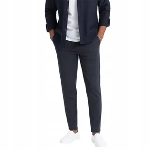 Spodnie męskie granatowe carrot wygodne premium Ombre OM-PACP-0168 V1 r XXL - Spodnie męskie - miniaturka - grafika 1