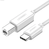 Kable komputerowe i do monitorów - UGREEN Kabel USB 2.0 C-B UGREEN US241 do drukarki 1.5m (biały) - miniaturka - grafika 1