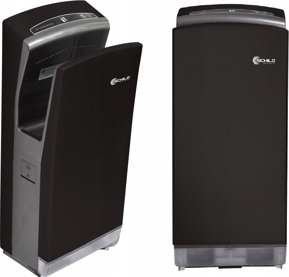 Schild CZARNA BLACK Suszarka do rąk kieszeniowa stal UV