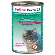 Mokra karma dla kotów - Korzystny zestaw Feline Porta 21, 12 x 400 g - Tuńczyk z wodorostami Dostawa GRATIS! - miniaturka - grafika 1