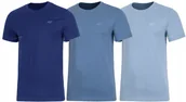 Koszulki męskie - 4F ZESTAW 3szt. 3-PAK MÄSKA KOSZULKA T-SHIRT 100% BAWEĹNA / rozm XL - miniaturka - grafika 1
