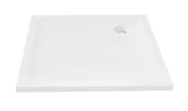 Brodziki prysznicowe - New Trendy B-0627 Brodzik MILD akrylowy kwadratowy 100x100x4,5 biały - miniaturka - grafika 1