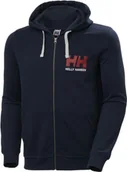 Bluzy męskie - Helly Hansen Bluza męska Logo Full Zip Hoodie Navy r. M 34163_597 - miniaturka - grafika 1
