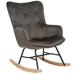 Fotel bujany MWM-001 Welur Szary ciemny #12 OSTATNIE SZTUKI - Fotele - miniaturka - grafika 1