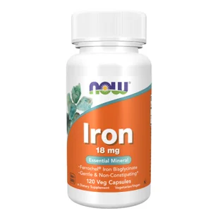PRO NATURA NOW FOODS Iron 120 kaps - Witaminy i minerały - miniaturka - grafika 1