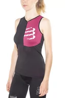 Pianki do pływania - COMPRESSPORT Triathlon Postural Ultra Tank Top Kobiety, black S 2020 Pianki do pływania 024800120 - miniaturka - grafika 1