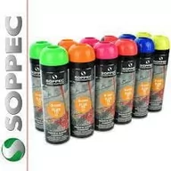 Farby zewnętrzne - Farba Geodezyjna Spray Soppec Fluo 1szt x 500ml - miniaturka - grafika 1