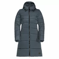 Płaszcze damskie - Damski płaszcz Jack Wolfskin EISBACH COAT W slate blue - S - miniaturka - grafika 1