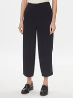 Spodnie damskie - Tommy Hilfiger Spodnie materiałowe WW0WW41908 Granatowy Wide Leg - miniaturka - grafika 1