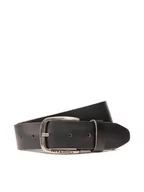 Paski - Jack&Jones Pasek Męski Jackpaul Leather Belt 12111286 Czarny - miniaturka - grafika 1