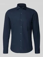 Koszule męskie - Koszula biznesowa o kroju slim fit z kołnierzykiem typu cutaway - miniaturka - grafika 1
