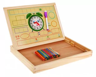 Drewniana tablica magnetyczna dla dzieci 3+ Zestaw edukacyjny + Akcesoria - Tablice dla dzieci - miniaturka - grafika 1