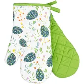 Fartuchy i rękawice kuchenne - Komplet rękawic kuchennych Festive Eggs 19 x 30 cm turkus - miniaturka - grafika 1