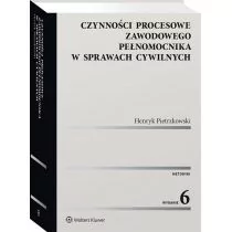 Czynności procesowe zawodowego pełnomocnika w sprawach cywilnych Henryk Pietrzkowski