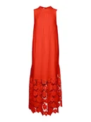 Sukienki - YAS Sukienka letnia Twigsy 26037703 Czerwony Relaxed Fit - miniaturka - grafika 1