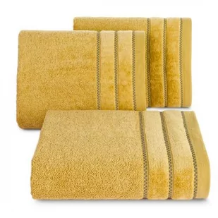 Ręcznik DONA 70 x 140 cm musztardowy - Ręczniki - miniaturka - grafika 1