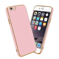 Etui i futerały do telefonów - Pokrowiec Do Apple iPhone 6 / 6S Etui w Glossy Róż - Złoto TPU Silikonowe Obudowa Case Cover Cadorabo - miniaturka - grafika 1