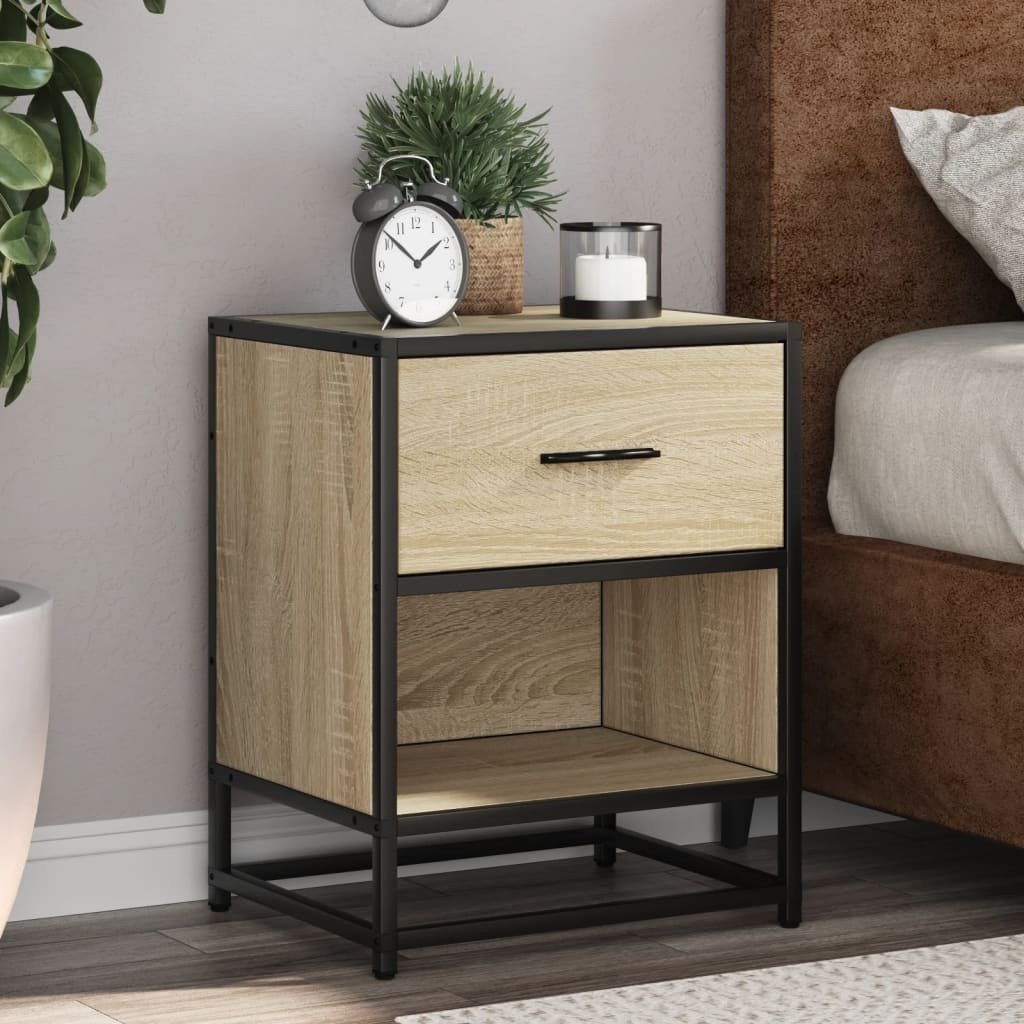 vidaXL Szafka nocna dąb sonoma 40x31x50 cm materiał drewnopochodny