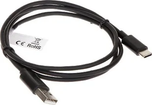 Kabel USB Lanberg USB-A - USB-C 1 m Czarny USB-W-C/USB-W-1M/B - Kable USB - miniaturka - grafika 1