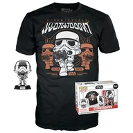 Figurki dla dzieci - Funko POP! & Tee, zestaw figurka kolrkcjonerska, Star Wars, Stormtrooper, XL, 296 - miniaturka - grafika 1