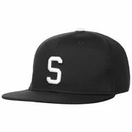 Czapki i chusty sportowe męskie - Czapka Snapback Letter S, czarny, One Size - miniaturka - grafika 1