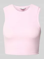 Koszulki i topy damskie - Top krótki o kroju slim fit z mieszanki bawełny model ‘VILMA’ - miniaturka - grafika 1