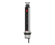Listwy zasilające - Brennenstuhl LISTWA ZSILAJĄCA WPUSZCZANA "TOWER-POWER" 3GN 2M 2XUSB - miniaturka - grafika 1