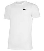 Koszulki męskie - 4F T-shirt męski, biały, XL - miniaturka - grafika 1