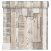 Tapety - Tapeta Deska imitacja 203714 szara papierowa - miniaturka - grafika 1