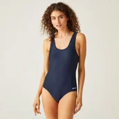 Stroje kąpielowe - Regatta Damski strój kąpielowy jednoczęściowy Active II Granatowy, Rozmiar: 36 - miniaturka - grafika 1