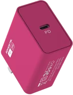 Ładowarki do telefonów - Ładowarka sieciowa 20 W Power Delivery Somostel SMS-78 kabel USB-C różowa - miniaturka - grafika 1