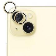 Szkła hartowane na telefon - Szkło ochronne Epico Aluminium Lens Protector na Apple iPhone 15/15 Plus (81112152400001) Żółte - miniaturka - grafika 1