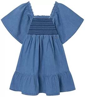 Pepe Jeans Dziewczęca sukienka Soronaty, Niebieski (Bay), 4 Lata - Sukienki - miniaturka - grafika 1