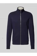 Bluzy męskie - Bluza rozpinana w jednolitym kolorze z zamkiem błyskawicznym - Tom Tailor - miniaturka - grafika 1