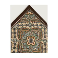 Krawaty i muchy męskie - Oscar Jacobson Jedwabna poszetka Paisley - miniaturka - grafika 1