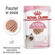 Mokra karma dla kotów - ROYAL CANIN Kitten Mousse w sosie 12x85 g - miniaturka - grafika 1