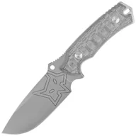 Noże - Nóż Fox Oxylos Black Micarta, Stonewashed Becut (FX-616 MB) - miniaturka - grafika 1